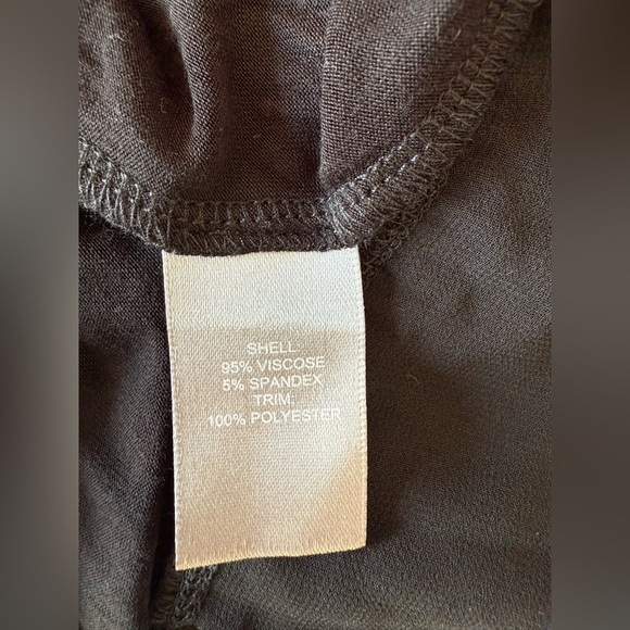 Black Relaxed 3/4 Sleeve Blouse - Picture 7 of 7